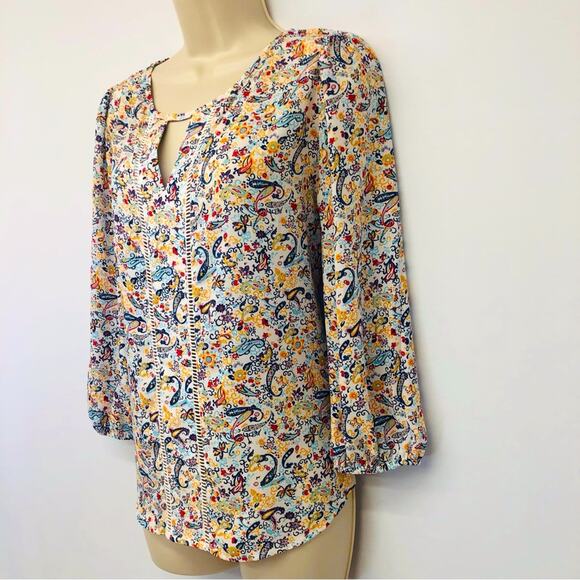 Collective Concepts Floral Print Popover Top - Picture 3 of 16